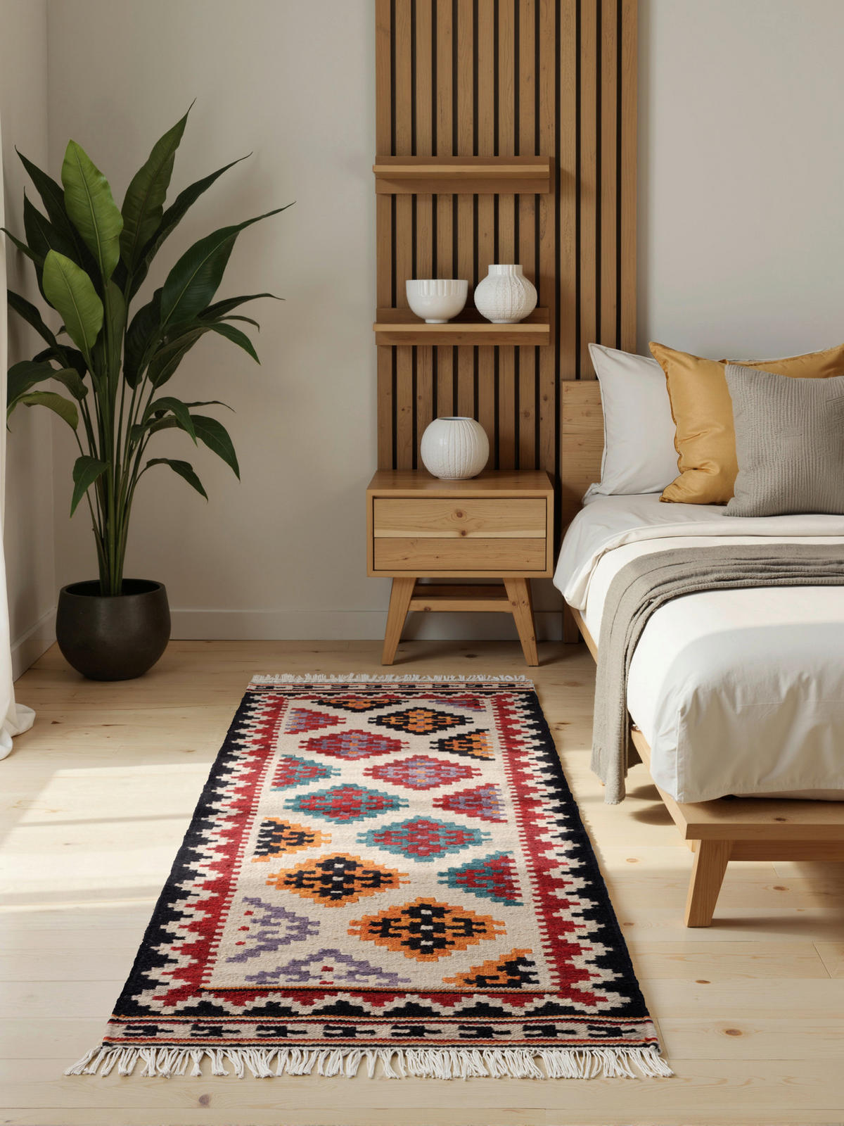 LÄUFER 60/190 cm Kamal  - Multicolor/Creme, Design, Textil (60/190cm)
