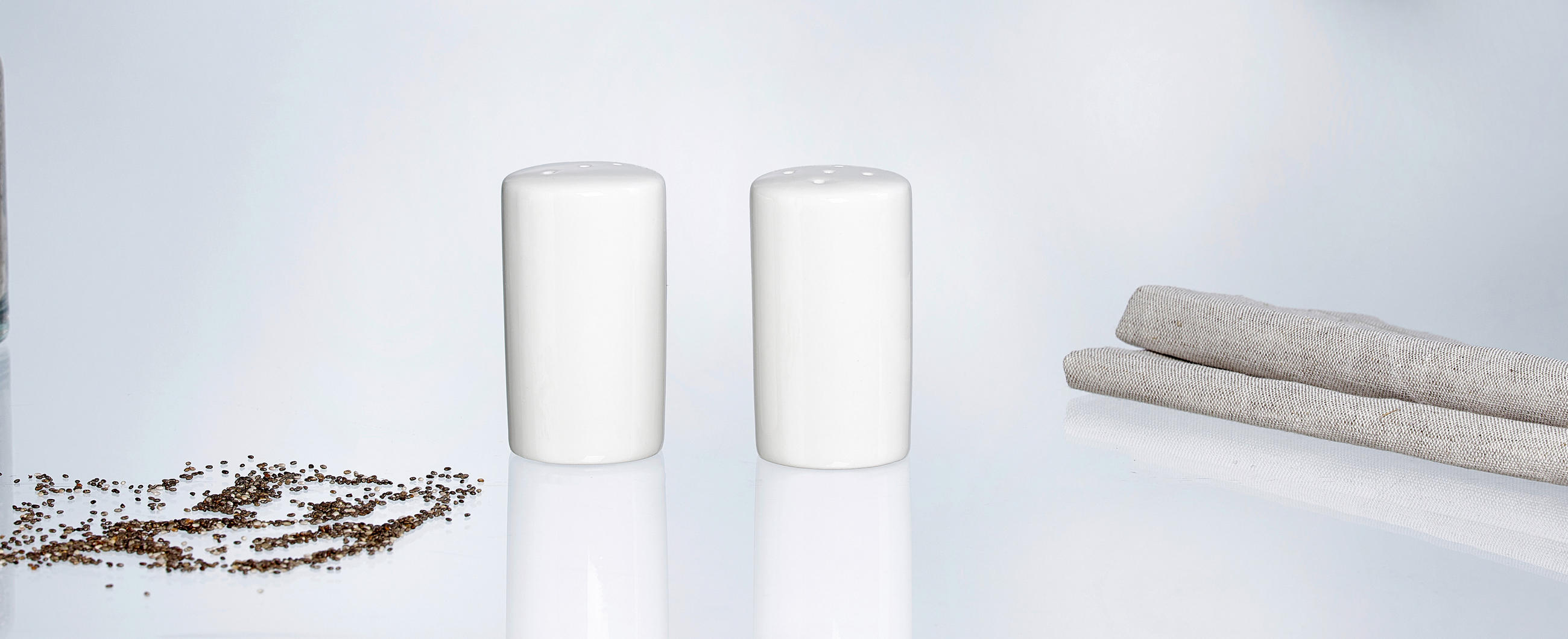 SALZ- UND PFEFFERSTREUER Skagen  - Weiß, KONVENTIONELL, Keramik (8/5cm) - Ritzenhoff Breker