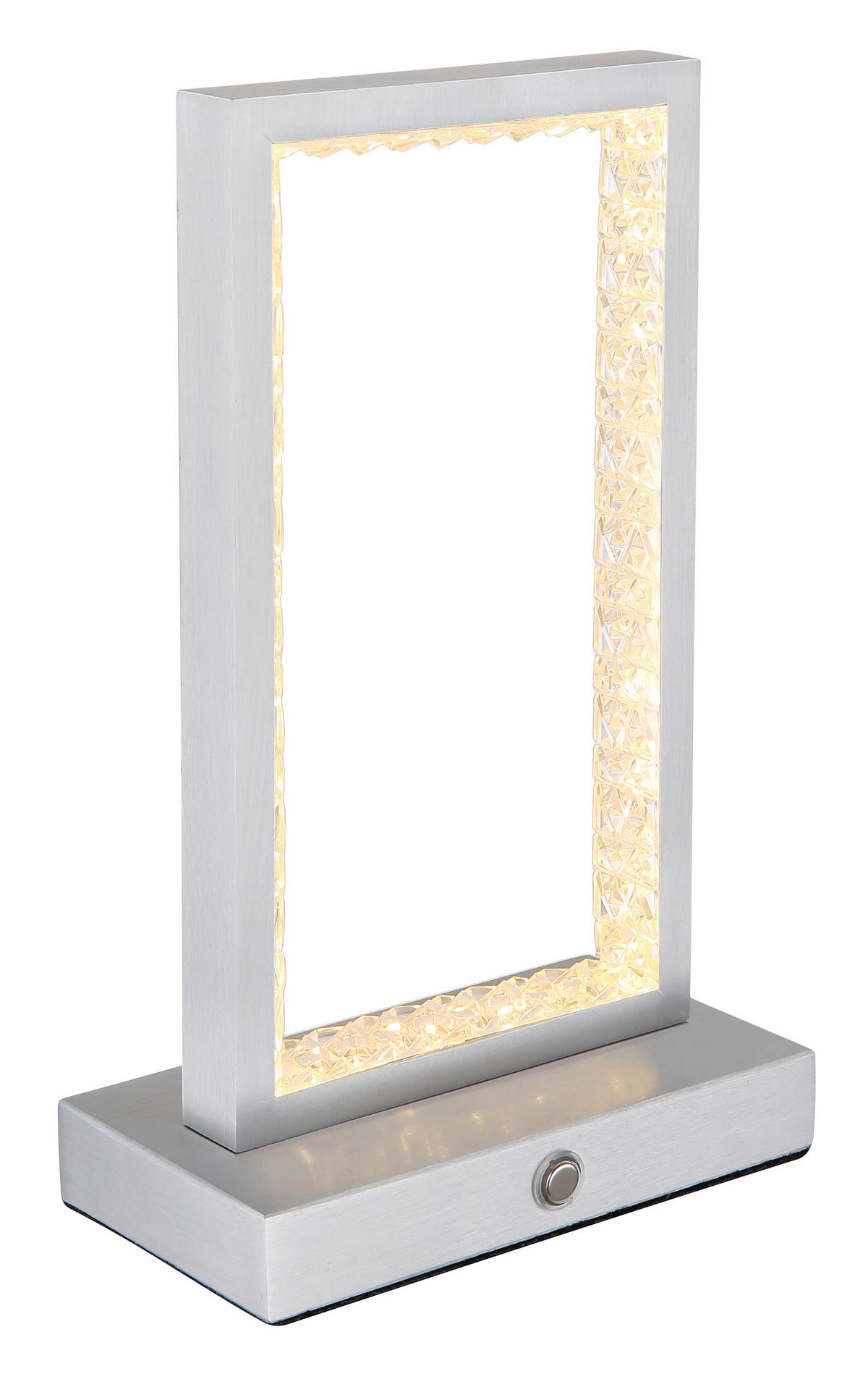 AKKUMULÁTOROS ASZTALI LÁMPA - átlátszó, Design, műanyag/fém (14/7,5/23cm) - Globo