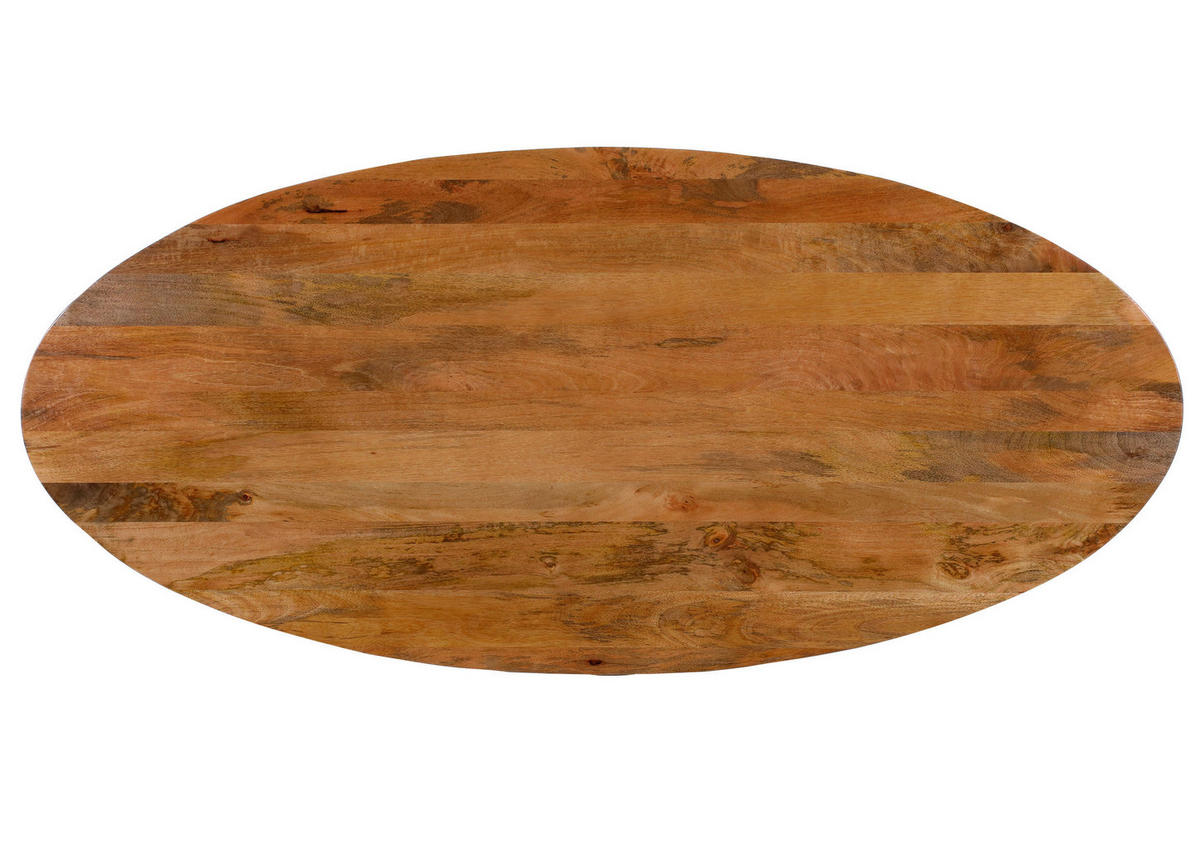 MASĂ din lemn, 180/90/76 cm,   - culoare natur/negru, Design, lemn/metal (180/90/76cm) - Livetastic