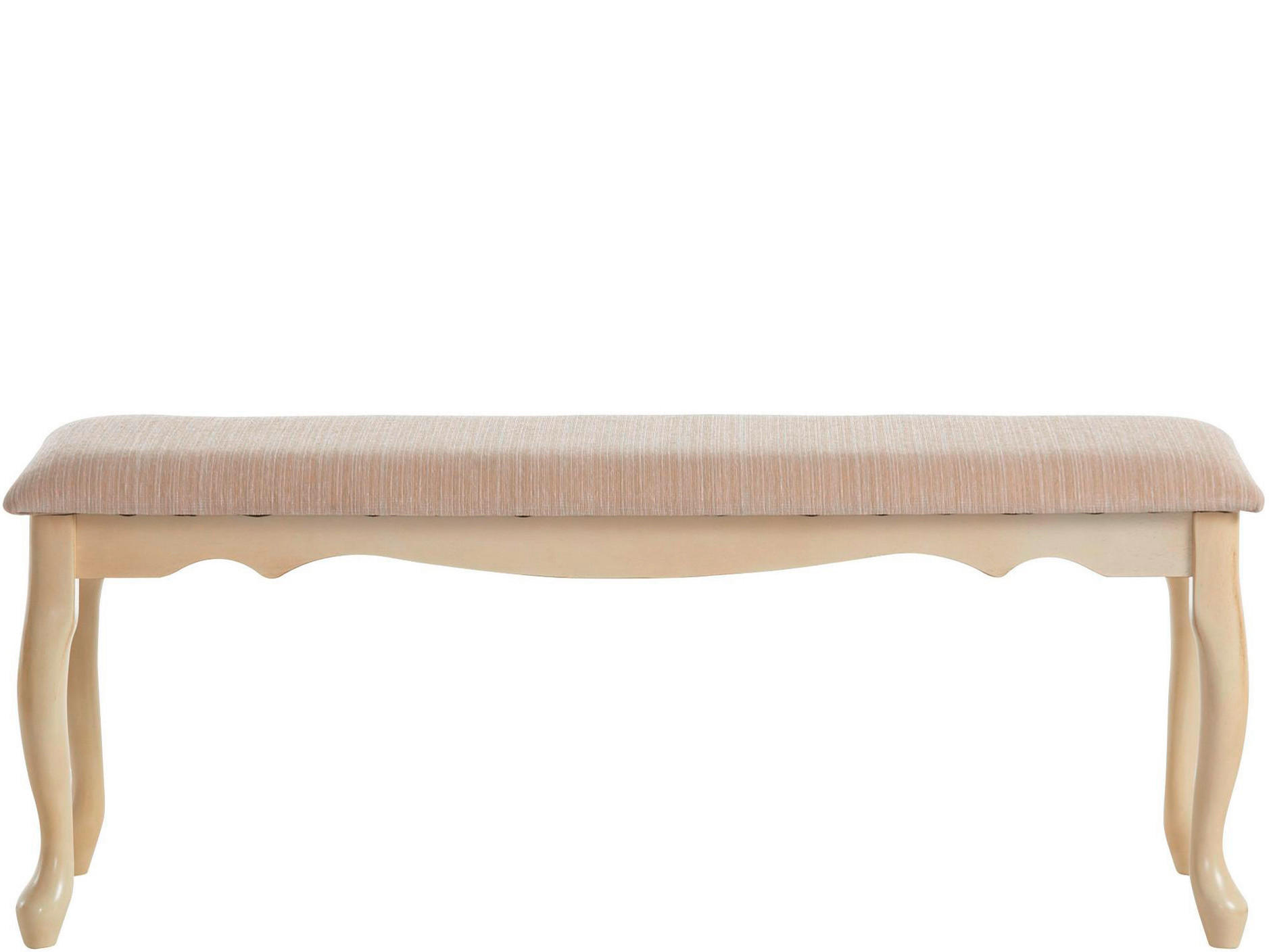 GARDEROBENBANK - Creme, Design, Textil (120/44/35cm) - MID.YOU