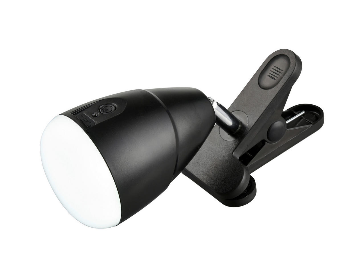 LED-KLÄMLAMPA 10,5 cm  - svart, Basics, plast (10,5cm) - Xora