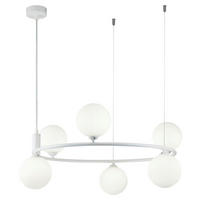 PENDELLEUCHTE  58/28/58 cm   - Weiss, Basics, Glas/Metall (58/28/58cm) - MAYTONI