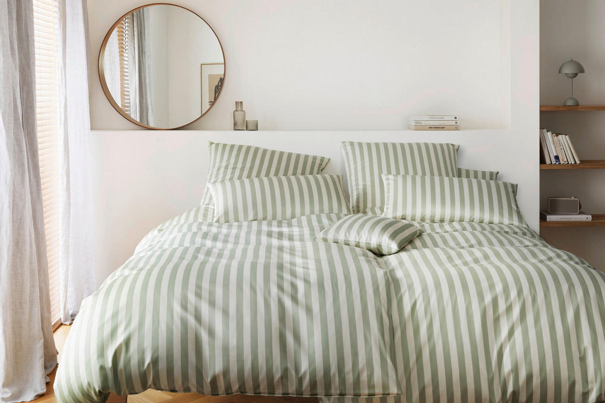 POSTELJINA 140/200 cm   - zelena, Konvencionalno, tekstil (140/200cm) - Elegante