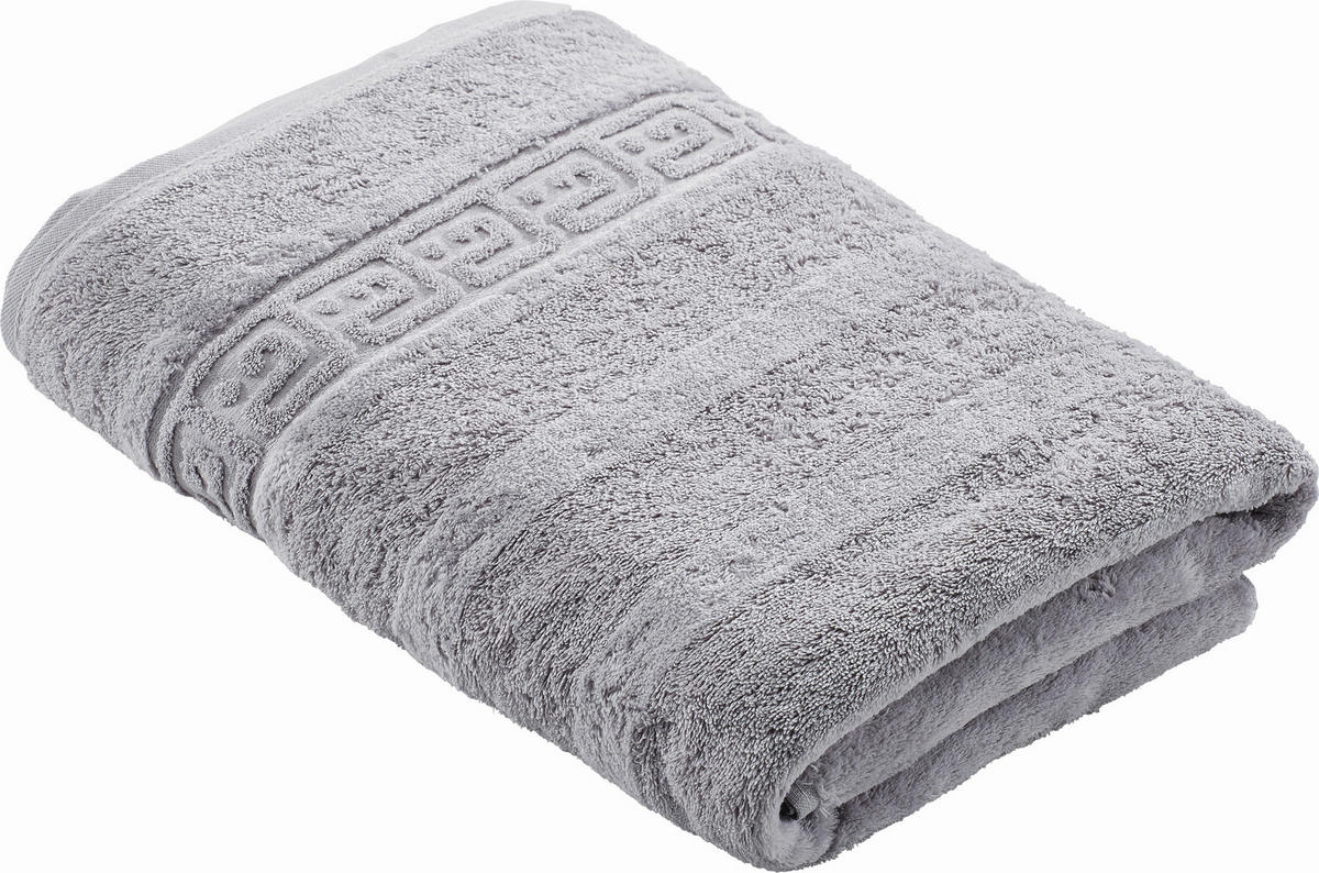 DUSCHTUCH 80/160 cm  - Silberfarben, Basics, Textil (80/160cm) - Cawoe