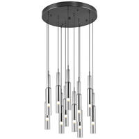 ZÁVĚSNÉ LED SVÍTIDLO, 50/150 cm  - černá/čiré, Basics, kov/sklo (50/150cm)