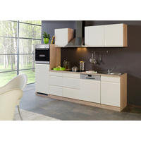 KÜCHENBLOCK 280 cm   in Creme, Sonoma Eiche  - Creme/Sonoma Eiche, Basics, Holzwerkstoff (280cm) - Held