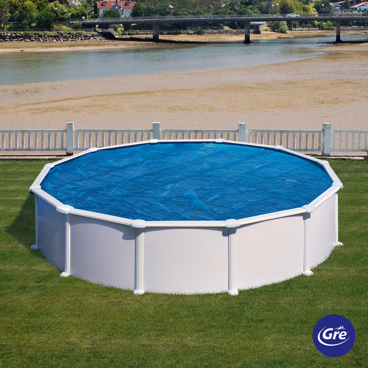 POOLABDECKPLANE 245 cm  - Blau, KONVENTIONELL, Kunststoff (245cm) - Gre