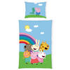 BETTWÄSCHE Peppa Pig Bettwäsche Renforcé 140/200 cm  - Multicolor, Basics, Textil (140/200cm) - Herding