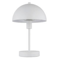 STOLNÍ LAMPA, E14, 20/31 cm  - bílá, Design, kov/plast (20/31cm) - Globo