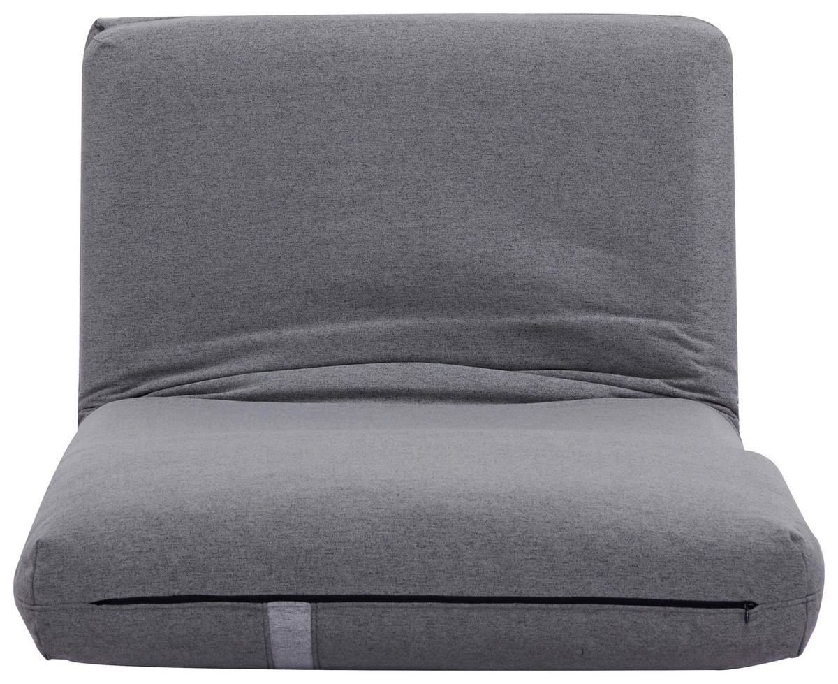 SCHLAFSESSEL  in Webstoff Dunkelgrau  - Dunkelgrau/Hellgrau, Design, Textil (78/58/82cm) - Livetastic