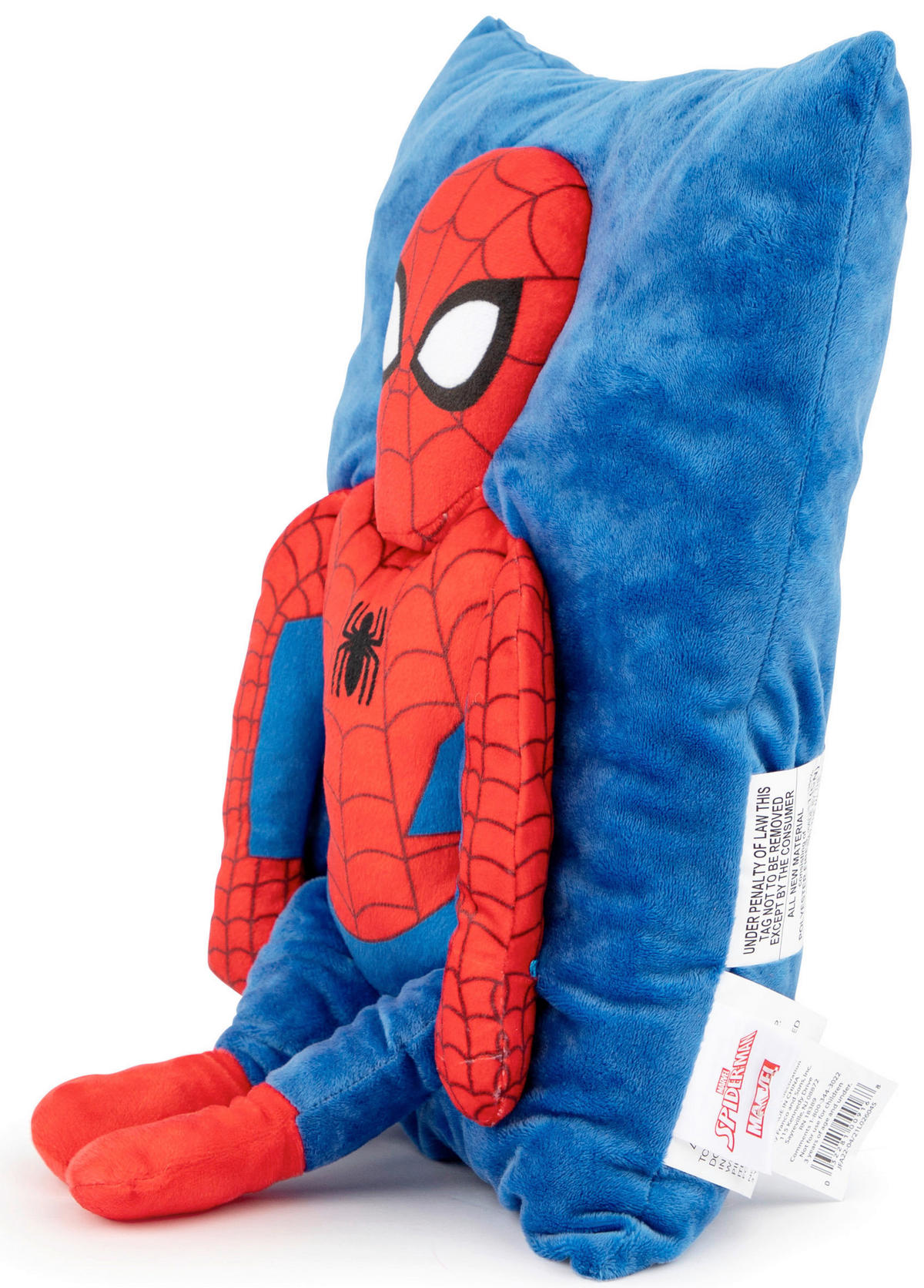 KINDERKISSEN SPIDER-MAN 38/28 cm  - Blau, Basics, Textil (38/28cm)