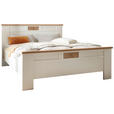 BETT 120/200 cm  in Weiß, Eiche Bianco  - Eiche Bianco/Weiß, LIFESTYLE (120/200cm) - Landscape