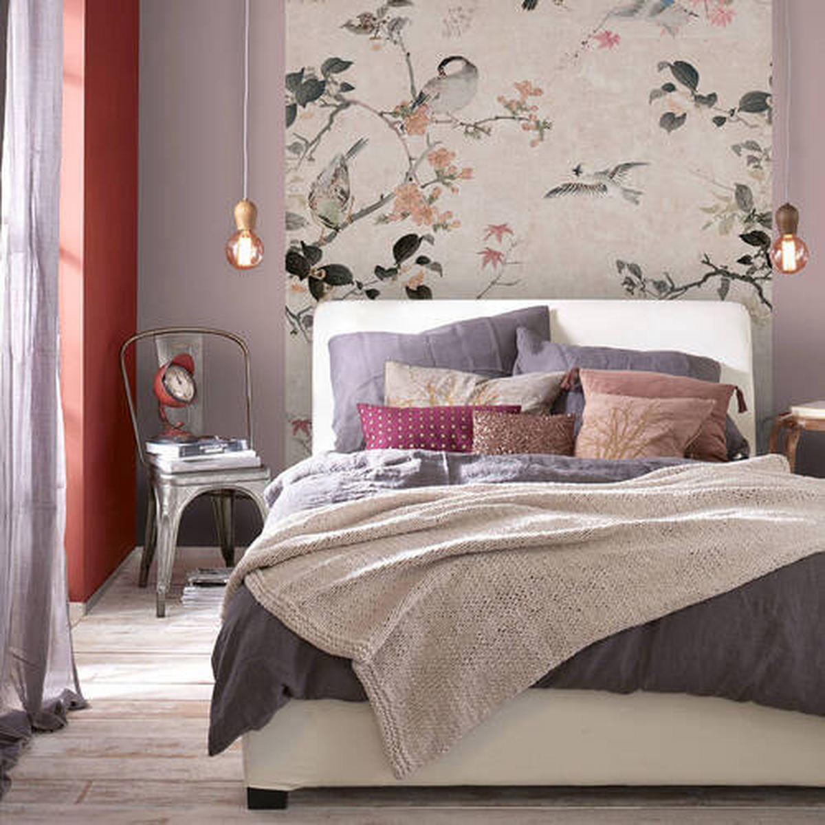 FOTOTAPET 200/280 cm  - multicolor/rosa, Trend, papper/plast (200/280cm)