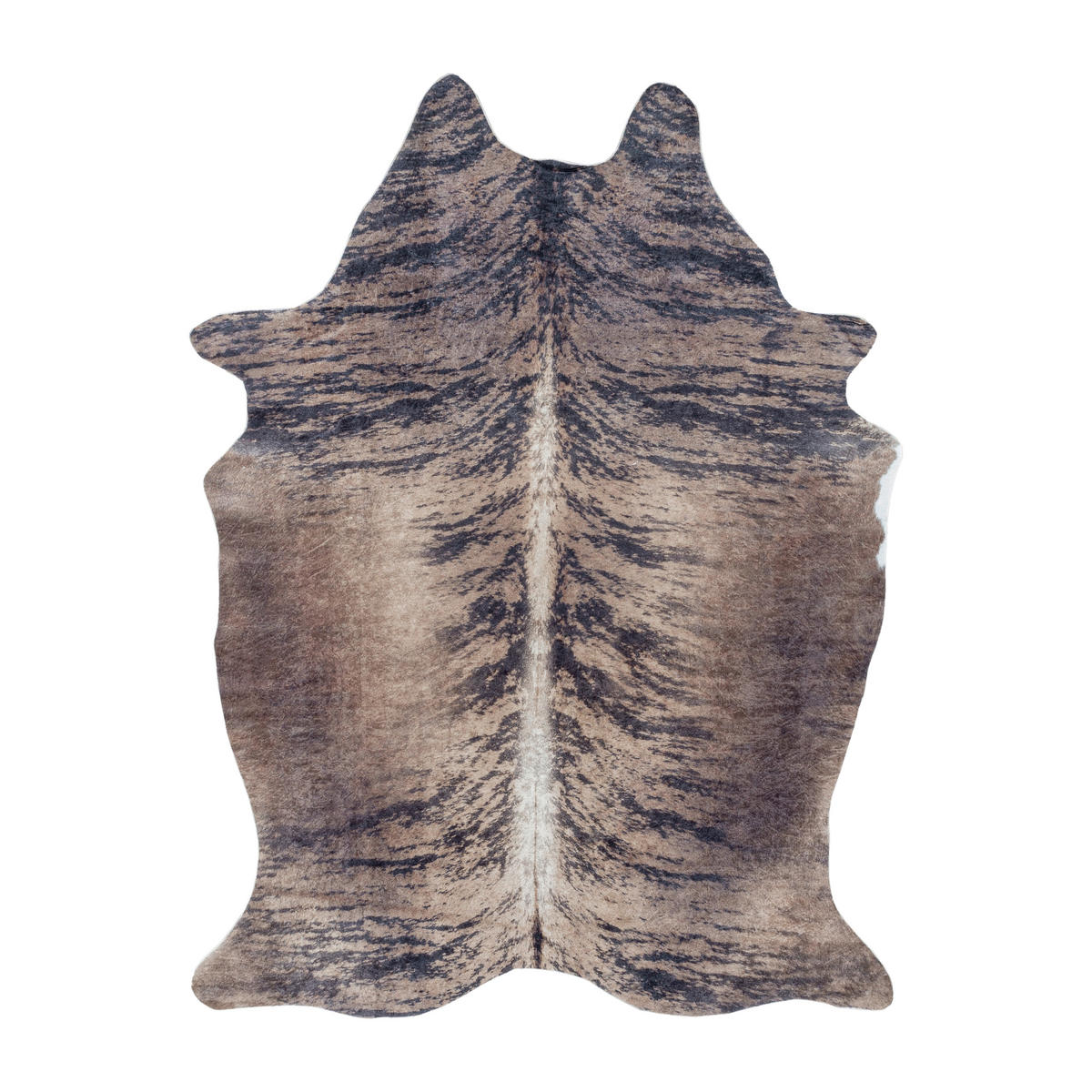 FELLTEPPICH 100/135 cm Etosha  - Braun/Weiß, Design, Leder/Textil (100/135cm) - Novel