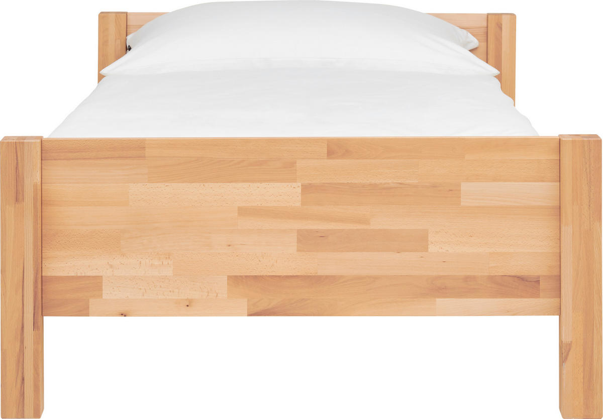 BETT 120/200 cm  in Kernbuche   - Kernbuche, Natur, Holz (120/200cm) - MID.YOU