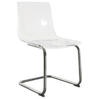 STUHL - Chromfarben/Transparent, Design, Kunststoff/Metall (48/86/50cm) - Stylife