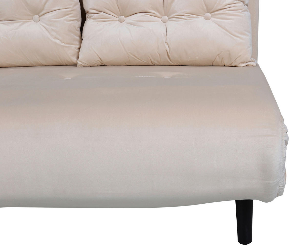 SCHLAFSOFA in Textilgeflecht Creme  - Creme, Design, Textil/Metall (120/88/80cm) - Livetastic