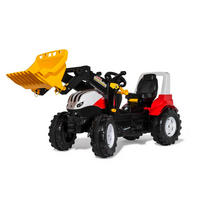 KINDERTRAKTOR - Rot, KONVENTIONELL, Kunststoff (150/53/76cm)