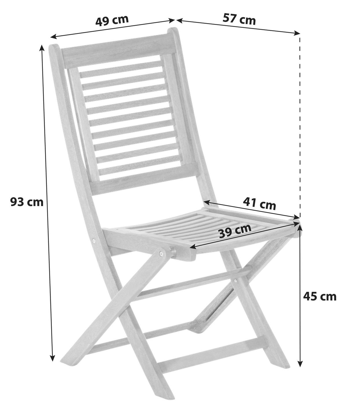 Gartenstuhl-2er-Set aus Holz (klappbar) bestellen