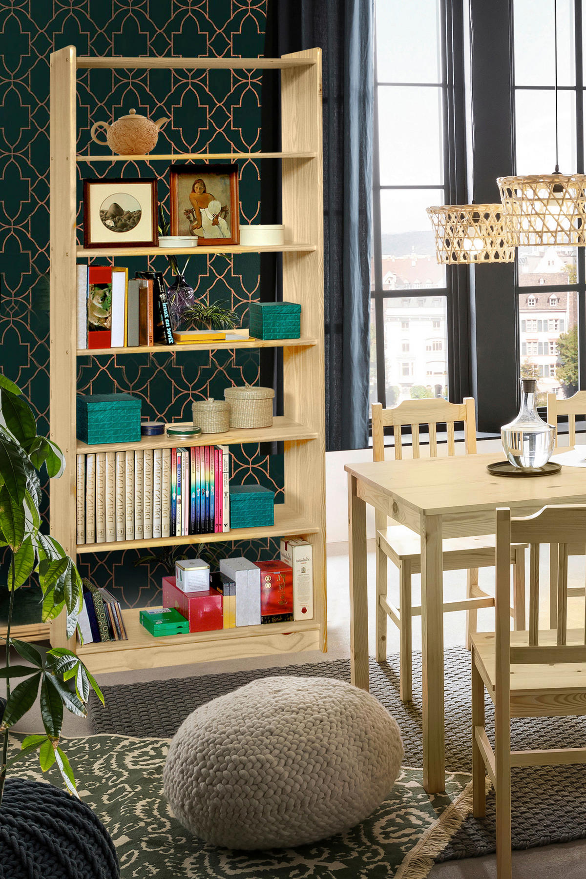 STANDREGAL  80/200/30 cm Naturfarben  - Naturfarben, Natur, Holz (80/200/30cm) - Livetastic