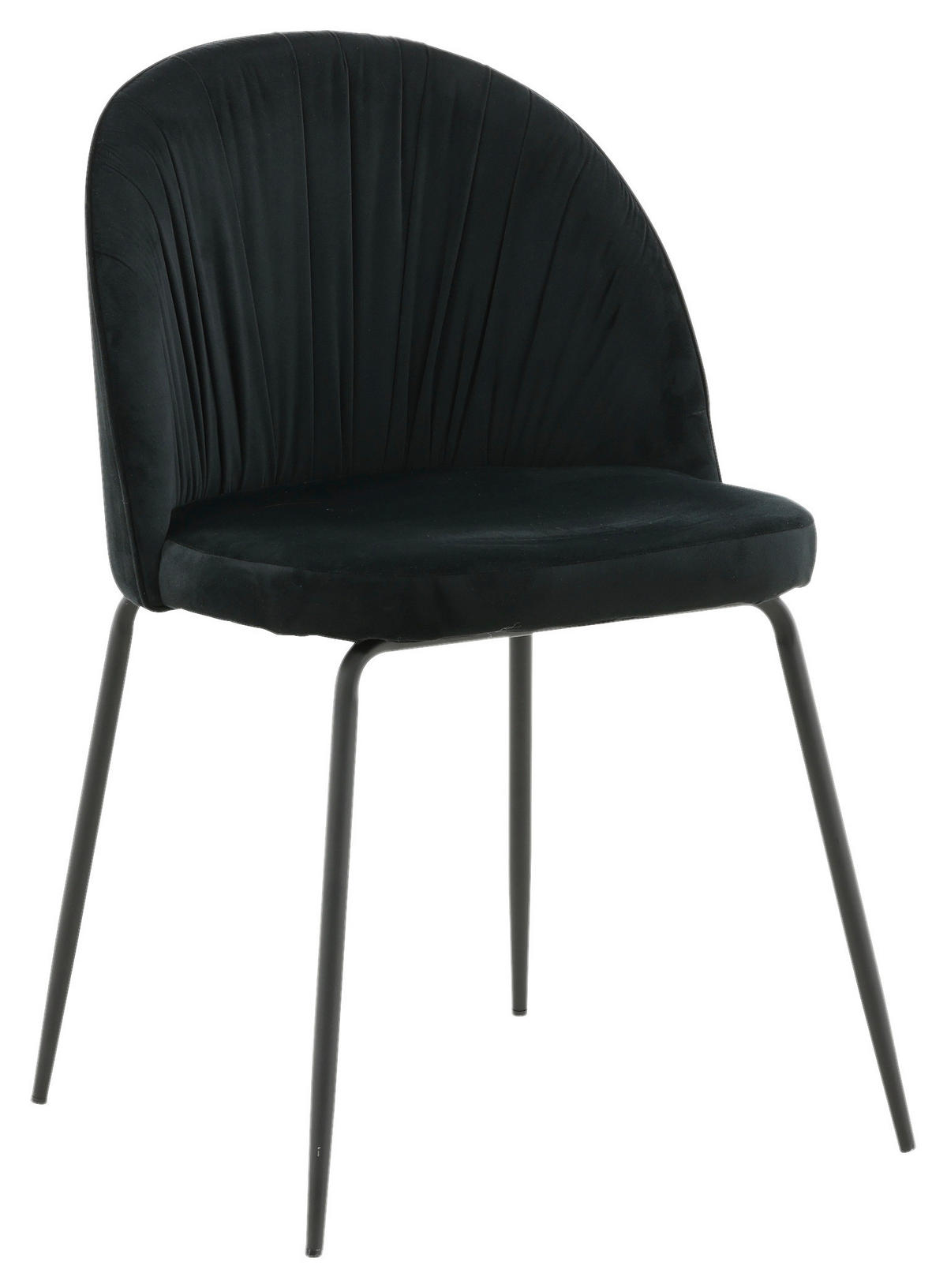 STOLSET 2 styck stål  - svart, Design, metall/textil (49/79.5/50cm) - Livetastic