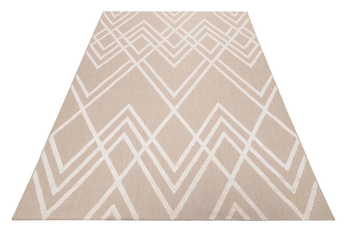OUTDOORTEPPICH 200/290 cm Rave Creme, Weiß  - Creme/Weiß, Design, Textil (200/290cm) - Esprit