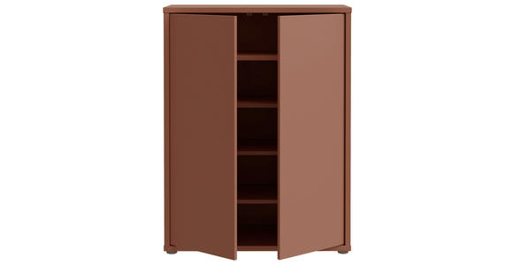 SCHUHSCHRANK Alice Springs  in 74,5/99,1/34,9 cm  - Terracotta/Grau, MODERN, Holzwerkstoff/Kunststoff (74,5/99,1/34,9cm) - Xora