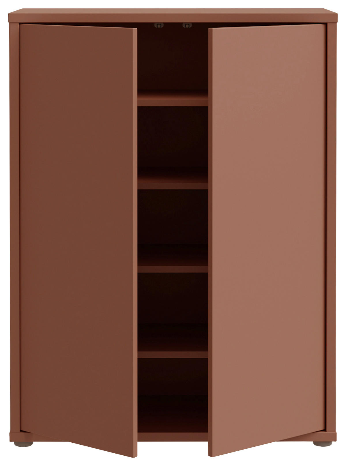 SCHUHSCHRANK Alice Springs  in 74,5/99,1/34,9 cm  - Terracotta/Grau, MODERN, Holzwerkstoff/Kunststoff (74,5/99,1/34,9cm) - Xora