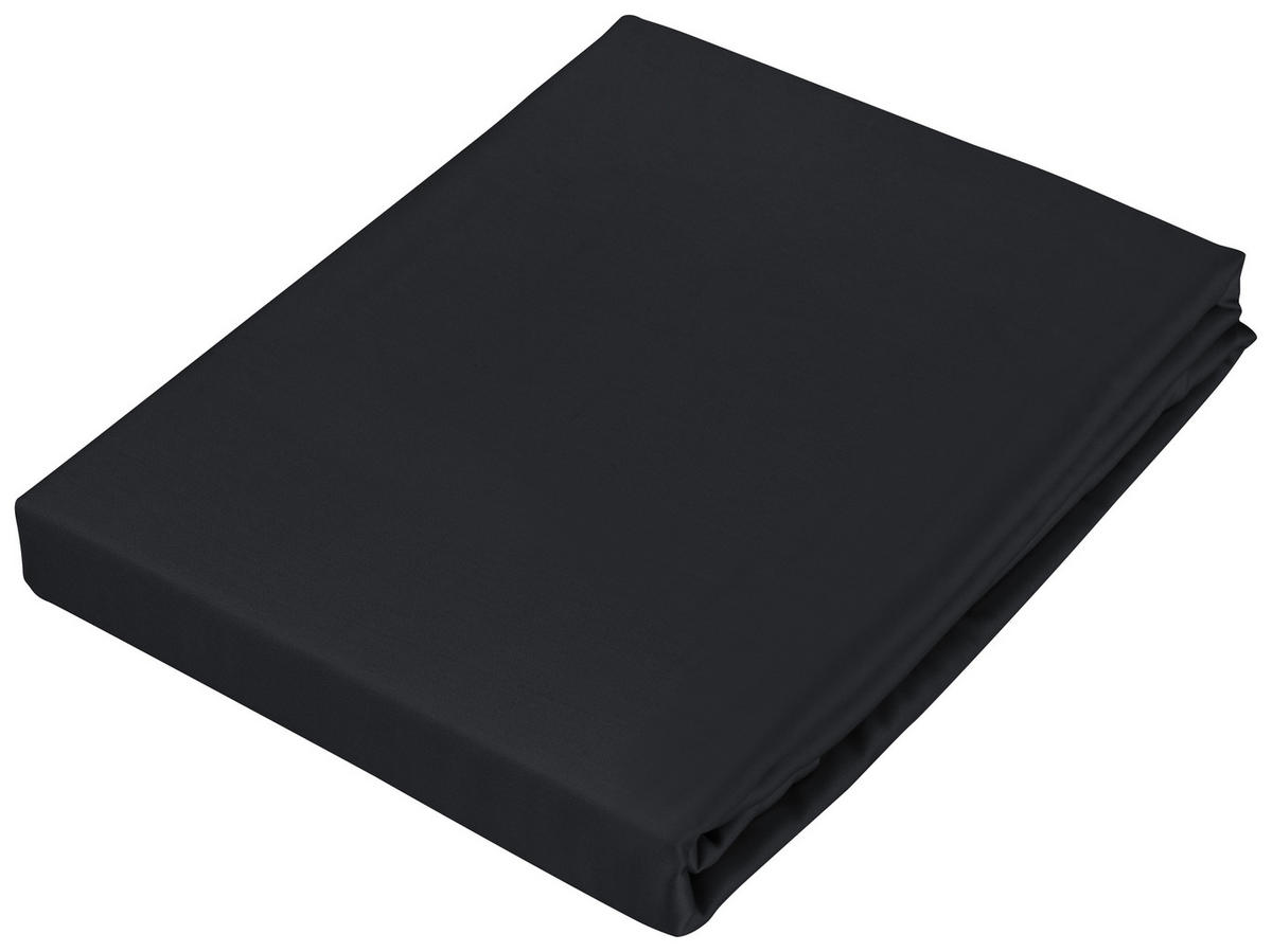 POSTEĽNÁ PLACHTA, satén, čierna, 180/260 cm - čierna, Basics, textil (180/260cm) - Novel