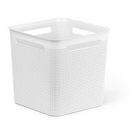 KOŠARA   29,1/29,1/28,1 cm     - bela, Basics, umetna masa (29,1/29,1/28,1cm) - Rotho