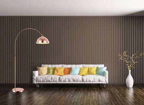 BOGENLEUCHTE 92/30/196 cm    - Kupferfarben, Design, Kunststoff/Metall (92/30/196cm) - Globo