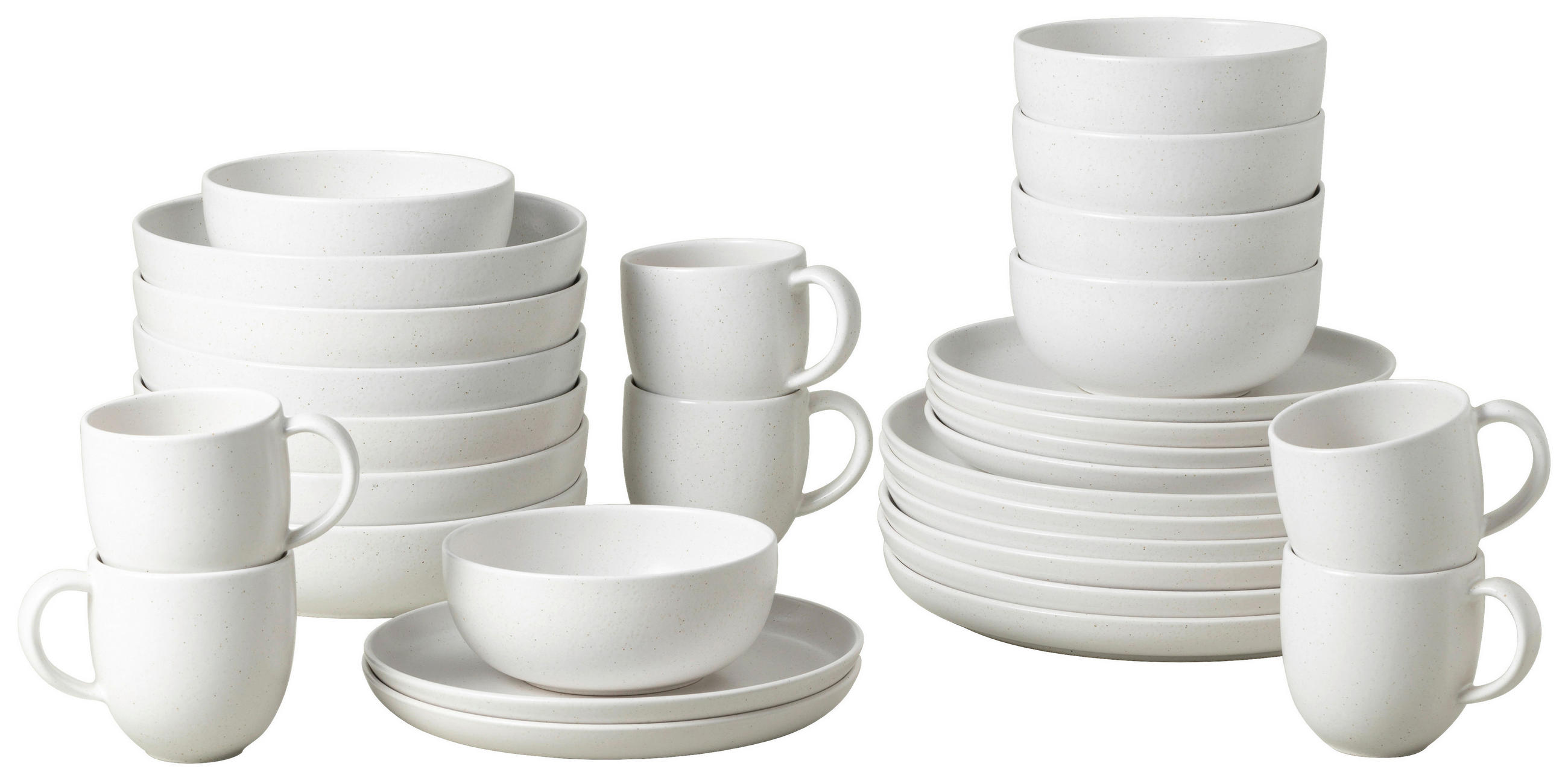 KOMBISERVICE Weiß PACIFICA 30-teilig 6 Personen  - Weiß, Basics, Keramik - Costa Nova