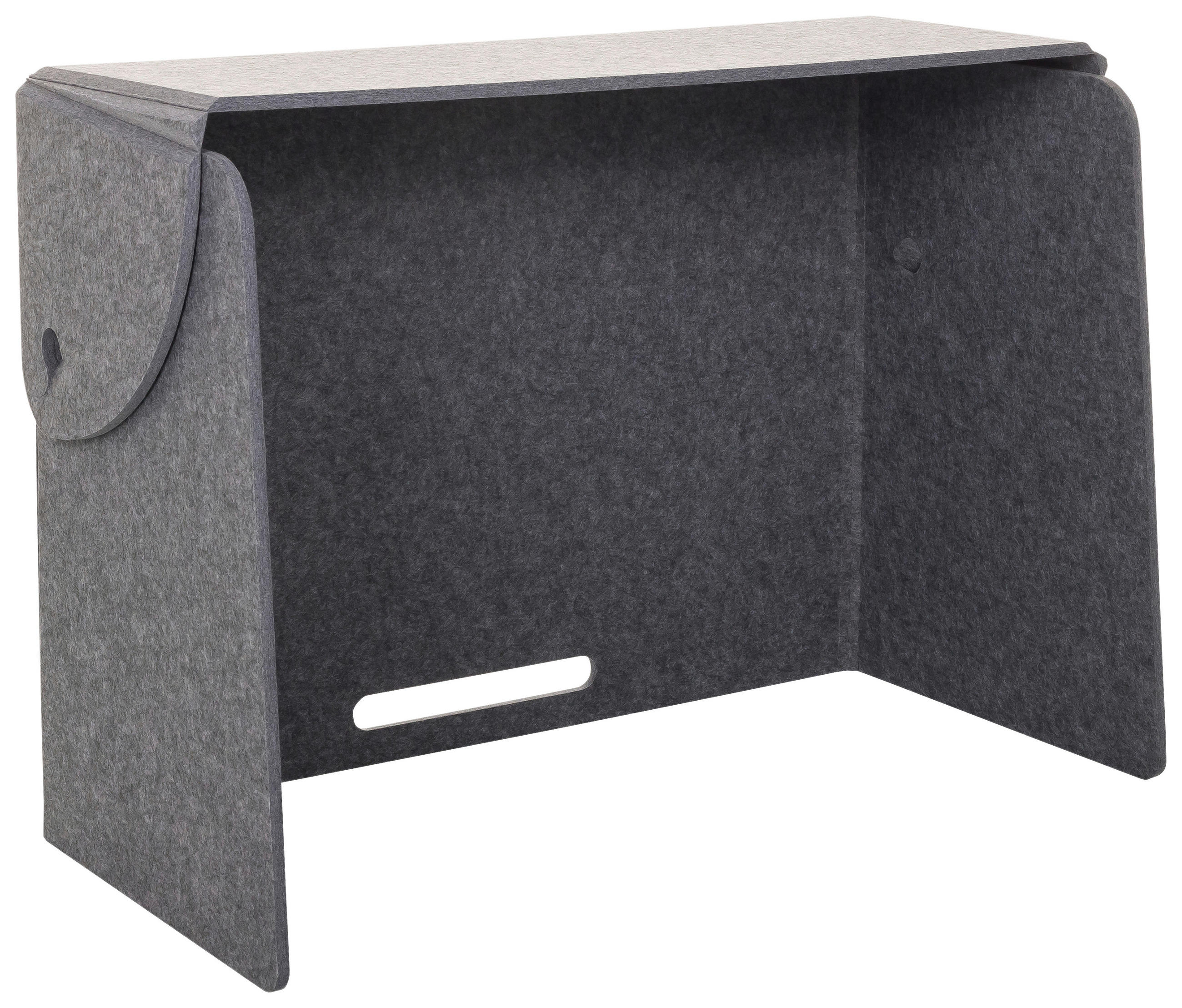 TRENNWAND Textil, Kunststoff Grau  - Grau, Basics, Kunststoff/Textil (84/58/40cm) - MID.YOU