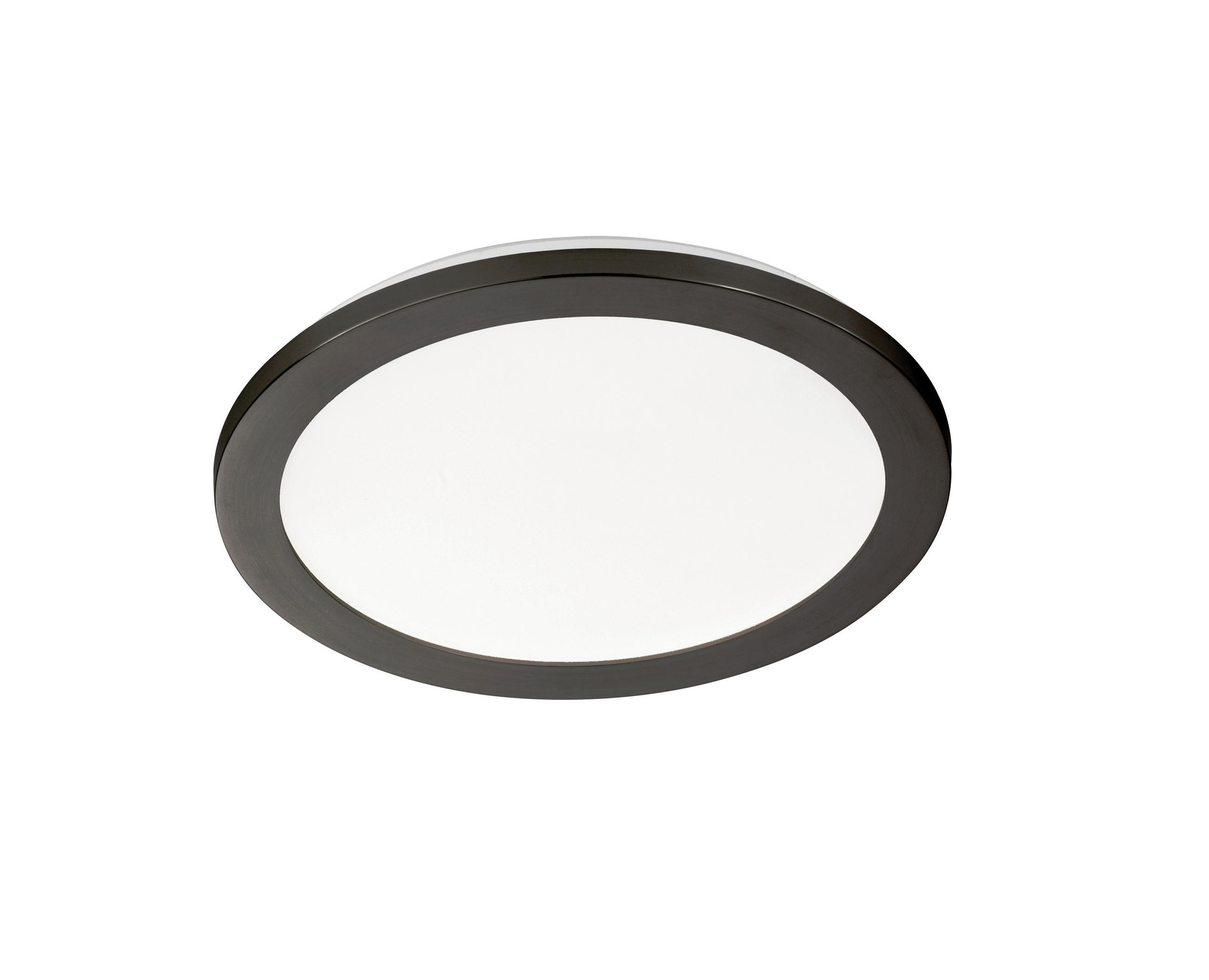 LED-DECKENLEUCHTE Flat 30 cm  - Sandfarben/Schwarz, Design, Glas/Metall (30cm) - Schöner Wohnen