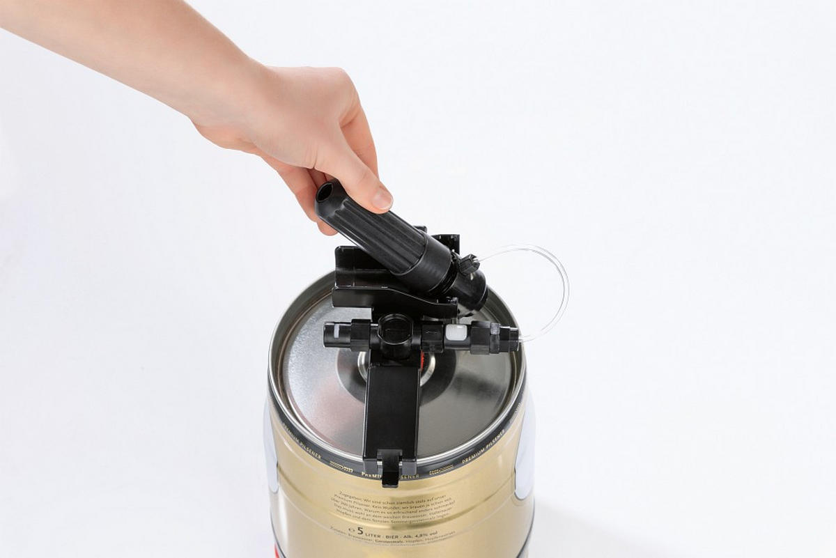 BIERZAPFANLAGE Bier MAXX  - Silberfarben/Schwarz, Basics, Kunststoff (26,4/41/52,6cm)