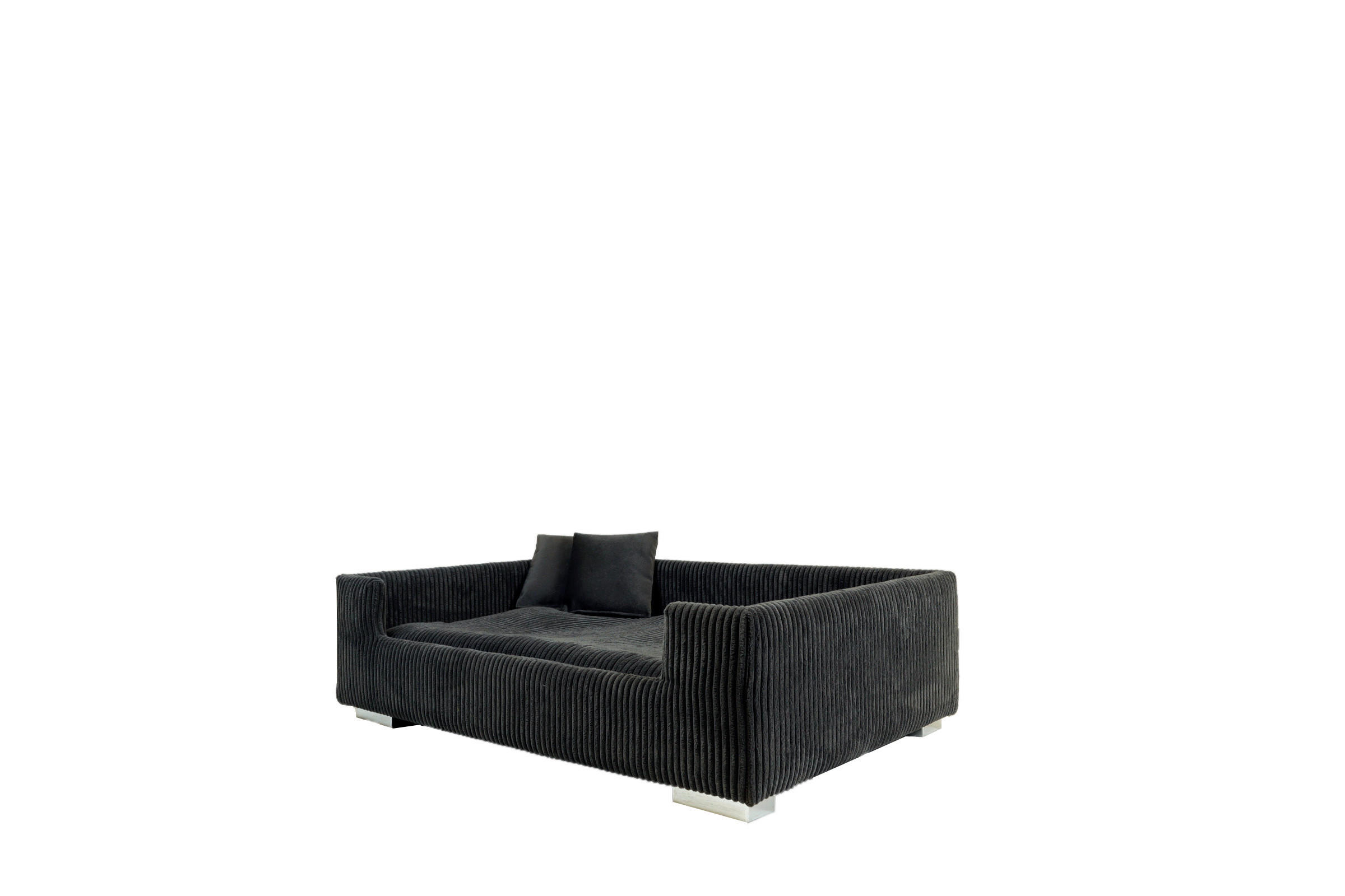 HUNDESOFA - Dunkelgrau, Basics, Textil (90/57/26cm)