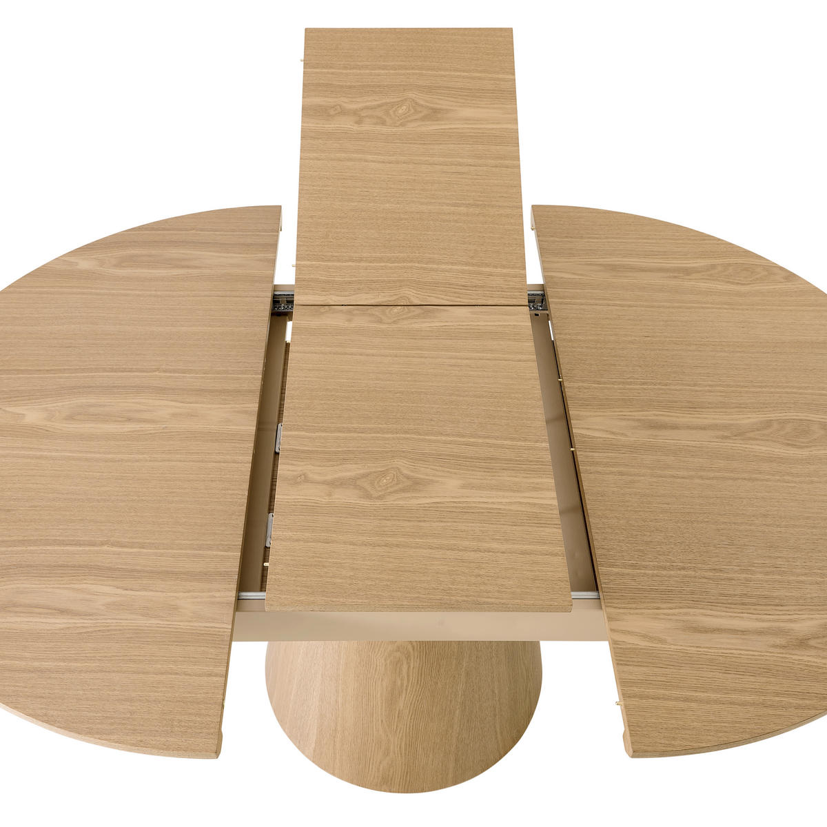 ESSTISCH Eichefarben oval  ausziehbar  - Eichefarben, KONVENTIONELL, Holz/Holzwerkstoff (120-160/120/76cm) - MID.YOU