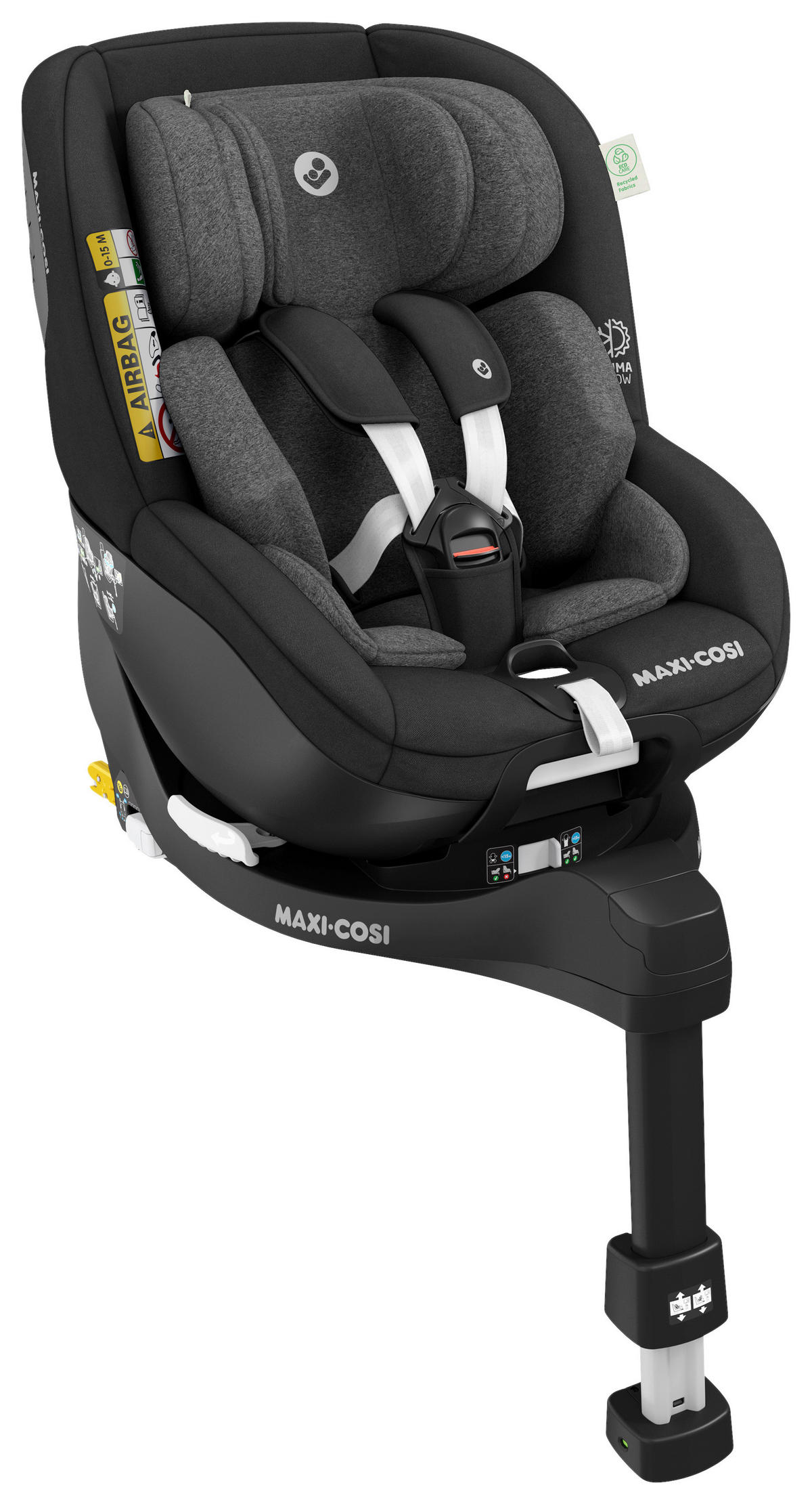 AUTO-SEDIŠTE ZA DECU  Mica Pro Eco  - crna, Osnovno, tekstil/metal (44,2/64,8/68,3cm) - Maxi-Cosi