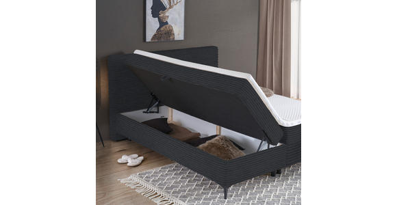 BOXBETT 180/200 cm in Schwarz - Schwarz, Design, Holz/Holzwerkstoff (180/200cm) - Xora