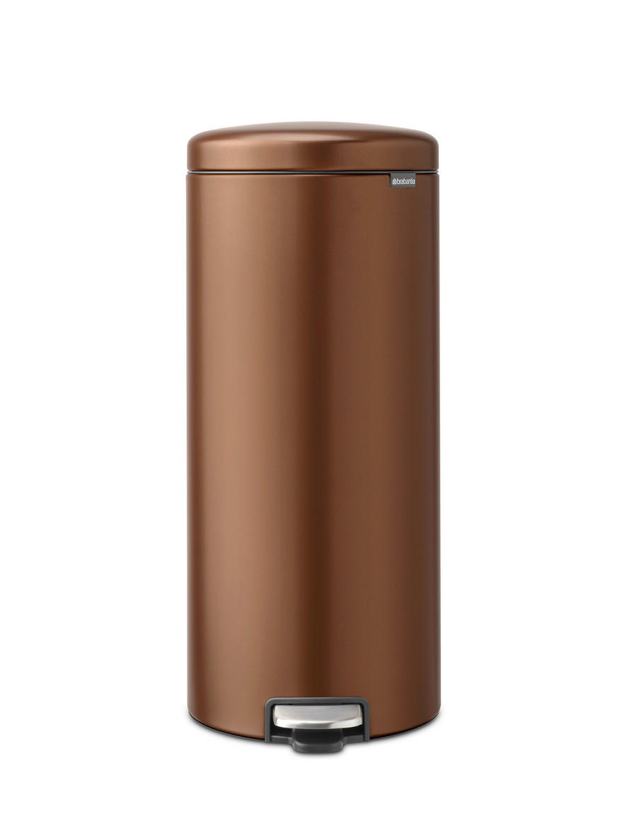 KOŠ S NOŽNOM PAPUČICOM  30 l  New Icon  - brončane boje/antracit, Basics, metal/plastika (29,3/67,9/38cm) - Brabantia