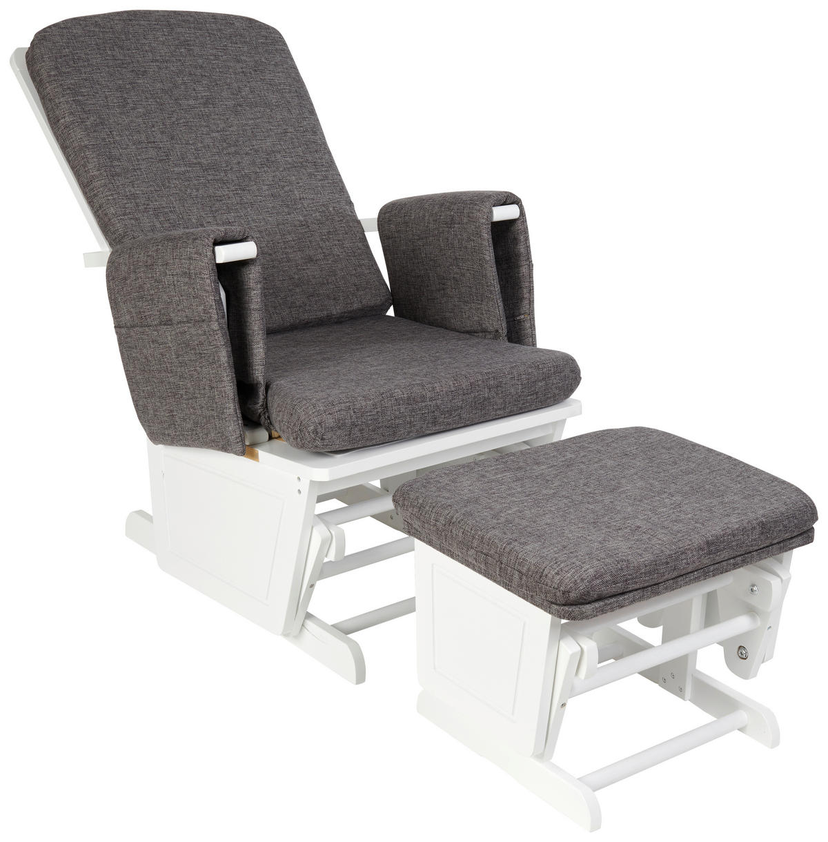STILLSTUHL - Weiß/Grau, Basics, Holz/Textil (56/101/73cm) - My Baby Lou