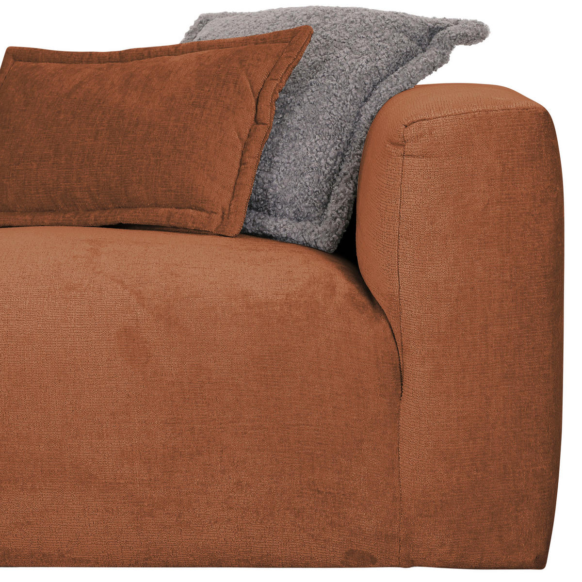 ECKSOFA in Chenille Braun  175/280 cm  - Schwarz/Braun, Design, Kunststoff/Textil (175/280cm) - Landscape