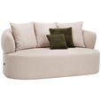 2-SITZER-SOFA  in Chenille Beige  - Dunkelgrün/Beige, MODERN, Kunststoff/Textil (177/86/105cm) - Hom`in