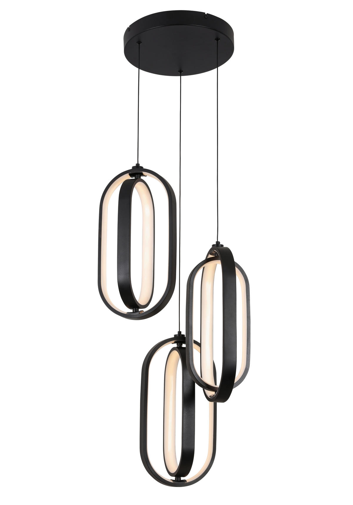 LED-HÄNGELEUCHTE 34/250 cm  - Schwarz, Design, Kunststoff/Metall (34/250cm) - Novel