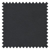 HOCKER in Leder Blau  - Chromfarben/Blau, Design, Leder/Metall (95/46/80cm) - Livetastic