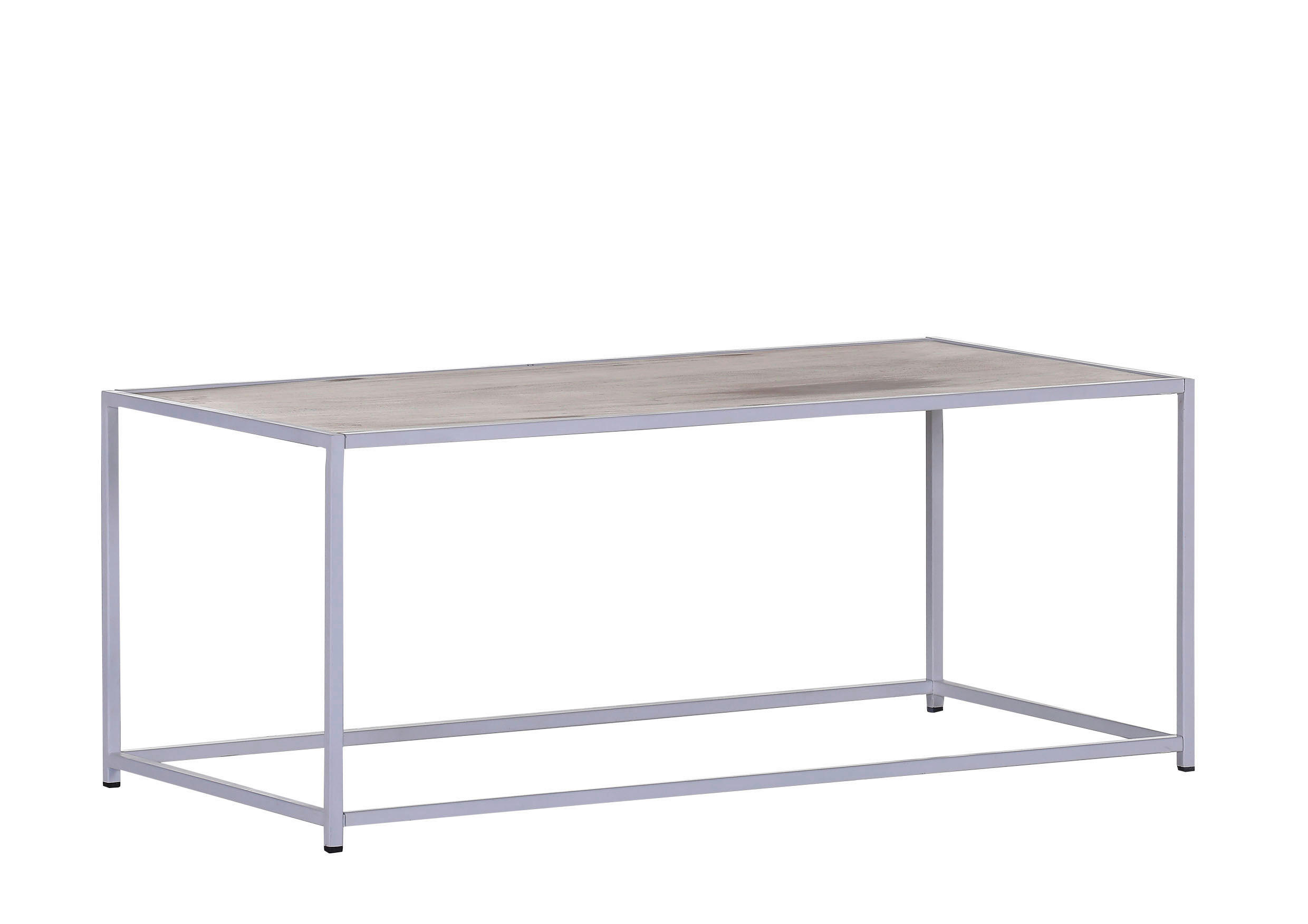 KONFERENČNÍ STOLEK, bílá, dřevo, kov, 100/50/40 cm - bílá, Trend, kov/dřevo (100/50/40cm) - Livetastic