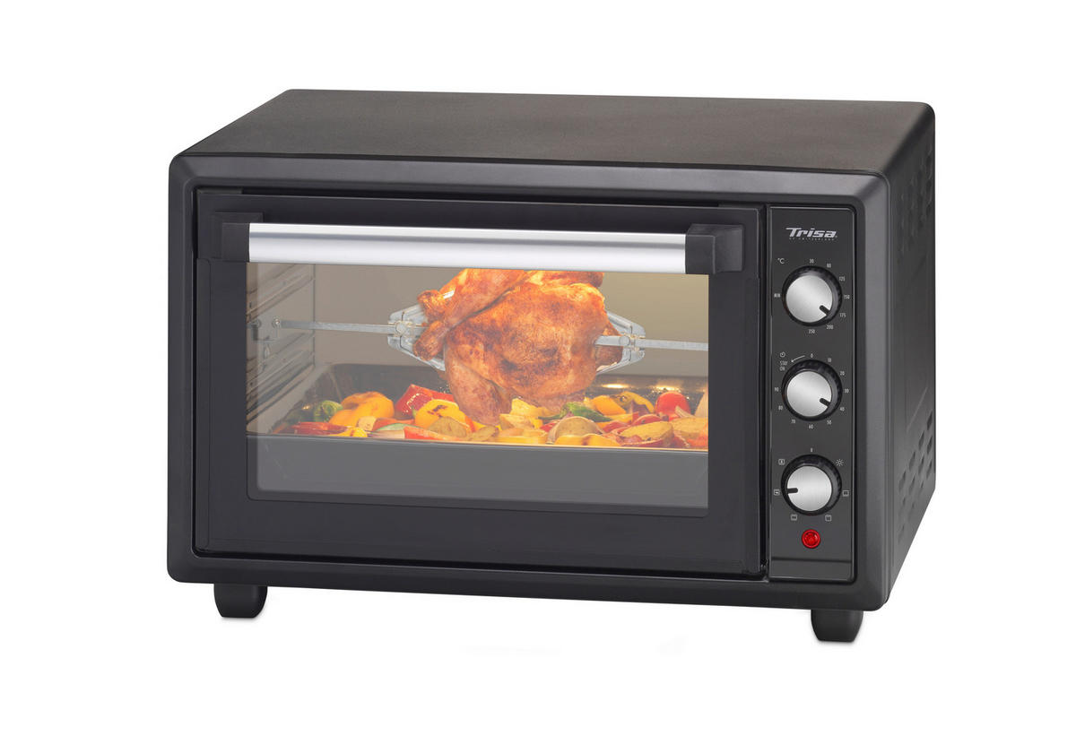 MINIBACKOFEN - Schwarz, Basics, Metall (50/39/30cm) - Trisa Electronics