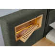 BETT 180/200 cm  in Zirbelkieferfarben, Dunkelgrün  - Dunkelgrün/Zirbelkieferfarben, Natur, Holz/Textil (180/200cm) - Valnatura
