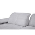 ECKSOFA in Cord Hellgrau  - Hellgrau/Schwarz, Design, Textil/Metall (313/242cm) - Xora